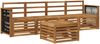 vidaXL Outdoor-Sofagarnitur 5 pcs Natur Massivholz Akazie 3383990 Bild 2