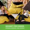 Green Bean® XXL Sitzsack 370 Liter waschbar, Cordstoff / EPS-Perlen Füllung gelb, 25 x 180 x 140 cm Bild 5
