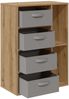 vidaXL Sideboard mit Schubladen Artisan-Eiche 60 x 33,5 x 84 cm 8000475 Bild 5