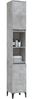vidaXL Badschrank Betongrau 30x30x190 cm Holzwerkstoff 819800 Bild 5