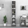 vidaXL Badschrank Betongrau 30x30x190 cm Holzwerkstoff 819800 Bild 3