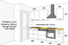 Landhaus Küche Stilo Weiß 250 cm Küchenzeile Küchenblock Einbauküche erweiterbar Bild 3