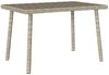 vidaXL Garten-Couchtisch Rechteckig Hellgrau 60x40x37 cm Poly Rattan 4104054 Bild 2