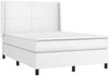vidaXL Boxspringbett mit Matratze & LED Weiß 140x190 cm Kunstleder 3139260 Bild 4