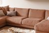 KAWOLA Sofa MADELINE Wohnlandschaft U-Form Cord rost Longchair rechts 86 x 224 x 425 cm Bild 5