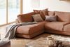 KAWOLA Sofa MADELINE Wohnlandschaft U-Form Cord rost Longchair rechts 86 x 224 x 425 cm Bild 4