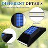 ABC 4 - teiliges Solar - Gartenwandleuchten - Set, für den Außenbereich, IP65, wasserdicht, Solar - Außenleuchte, für Garten, Rasen, Balkon Bild 4