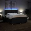 vidaXL Boxspringbett mit Matratze Schwarz 180x200 cm Stoff 3293654 Bild 4
