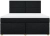 vidaXL Boxspringbett mit Matratze Schwarz 180x200 cm Stoff 3293654 Bild 5