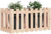 vidaXL Hochbeet Lattenzaun-Design 100x50x70 cm Massivholz Kiefer 832482 Bild 3