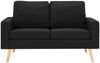 vidaXL 2-tlg. Sofagarnitur Stoff Schwarz [3056623] Bild 3