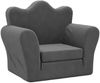 vidaXL Schlafsofa für Kinder Anthrazit Weich Plüsch 357054 Bild 2