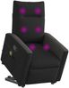 vidaXL Massagesessel mit Aufstehhilfe Schwarz Stoff 3324061 Bild 2