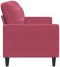 vidaXL 2-Sitzer-Sofa Weinrot 140 cm Samt 4007628 Bild 5
