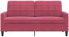 vidaXL 2-Sitzer-Sofa Weinrot 140 cm Samt 4007628 Bild 4