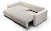 Ecksofa Sofa mit Schlaffunktion CHAIRA Stoff Curio Hellgrau Ottomane Links Bild 3