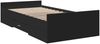 vidaXL Bettgestell mit Schubladen Schwarz 75x190 cm Holzwerkstoff 3280350 Bild 2