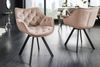 riess-ambiente Polsterstuhl THE DUTCH COMFORT greige / schwarz (Einzelartikel, 1 St), Esszimmer · Samt · Metall · mit Armlehne · 180° drehbar · Retro Bild 3