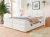 Mirjan24 Boxspringbett mit H3-Matratze und Topper Fogy , hellgrau, 140x200 cm Bild 2