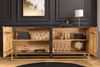riess-ambiente Sideboard VULCANO 180cm weiß / schwarz / gold (Einzelartikel, 1 St), Wohnzimmer · Massivholz · Metall · Anrichte · 3D-Front · Modern Design Bild 2
