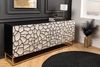 riess-ambiente Sideboard VULCANO 180cm weiß / schwarz / gold (Einzelartikel, 1 St), Wohnzimmer · Massivholz · Metall · Anrichte · 3D-Front · Modern Design Bild 3