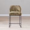 Bronx71 Barhocker Momo Chenille Olivgrün 73 cm Bild 5