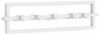 1016881-660 - CUBIKO 5 Garderobenleiste mit 5 beweglichen Haken, weiß Bild 3