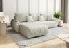 Selsey 'Romuldi' Ecksofa mit Schlaffunktion, Stauraum, Samtbezug, Creme, linksseitig Bild 3