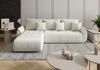Selsey 'Romuldi' Ecksofa mit Schlaffunktion, Stauraum, Samtbezug, Creme, linksseitig Bild 2