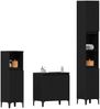vidaXL Badezimmermöbel-Set Wandmontiert 3 pcs Schwarz Eichen-Optik 3333089 Bild 3