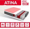 Matratze 140x200 Multipocket Taschenfederkern ATINA 7 Zonen H3 H4 19 cm Visco Polyurethanschaum Jersey Bild 5