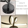 ZMH Wandleuchte Innen LED Wandlampe Schwarz: Wand Lampe für Treppenhaus Flur Wohnzimmer Schlafzimmer Balkon Modern Design Aluminium Wandbeleuchtung - 7W Warmweiß 3000K Bild 4