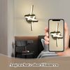 ZMH Wandleuchte Innen LED Wandlampe Schwarz: Wand Lampe für Treppenhaus Flur Wohnzimmer Schlafzimmer Balkon Modern Design Aluminium Wandbeleuchtung - 7W Warmweiß 3000K Bild 5