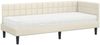 vidaXL Eckbettgestell mit Matratze mit Kopfteil 2 pcs Creme Samt 3393965 Bild 4