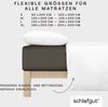 Schlafgut 'Casual' Spannbettlaken, für Matratzen bis 25 cm Höhe, 100% Bio-Baumwolle, Sand Deep, S 90x190 cm - 100x200 cm Bild 3