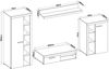 AX LIVING Spacoro Wohnwand Beige 270 cm breite, hochwertig, ohne LED Bild 5
