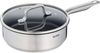 Tefal Schmorpfanne Virtuoso, Induktion, Ø 24 cm, Edelstahl, mit Deckel, Premium-Edelstahl, Titanium Non-Stick Antihaftversiegelung Bild 4