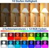 Jibenhome LED Nachtlicht USB Dimmbar LED Glühbirne, Schranklicht E27 Akku Aufladbar Batterie, RGB, Wiederaufladbare mit Fernbedienung & Timing Bild 4