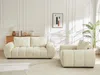 Vente-unique - BERENIA Couchgarnitur Stoff Beige - B 105 cm x H 81 cm x L 168 cm196 cm Bild 3