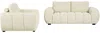 Vente-unique - BERENIA Couchgarnitur Stoff Beige - B 105 cm x H 81 cm x L 168 cm196 cm Bild 2