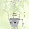 Heimwerkercenter Blumentopf MePla - 2 Stück Wetterfestes Ampel KOMET - ø20 cm - Anthrazit Bild 3