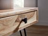 Couchtisch BAGLI Massiv-Holz Akazie 110 cm breit Wohnzimmer-Tisch Design Metallbeine Landhaus-Stil Beistelltisch Bild 4