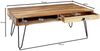 Couchtisch BAGLI Massiv-Holz Akazie 110 cm breit Wohnzimmer-Tisch Design Metallbeine Landhaus-Stil Beistelltisch Bild 3