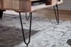Couchtisch BAGLI Massiv-Holz Akazie 110 cm breit Wohnzimmer-Tisch Design Metallbeine Landhaus-Stil Beistelltisch Bild 5