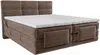 Vente-unique - LODI Bett Stoff Braun - B 168 cm x H 118 cm x L 215 cm Bild 4