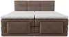 Vente-unique - LODI Bett Stoff Braun - B 168 cm x H 118 cm x L 215 cm Bild 5