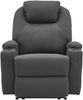 MCombo Elektrisch Relaxsessel Massagesessel Fernsehsessel 7061,mit Liegefunktion, mit Vibration Heizung,Mikrofaser,Dunkelgrau,92 x 92 x 109 cm Bild 2