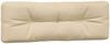 vidaXL Palettenkissen 2-tlg. Beige Stoff Bild 5