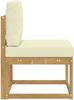 vidaXL Outdoor-Sofagarnitur Weiß und Creme 59 x 63 x 73 cm 901458 Bild 4