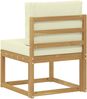 vidaXL Outdoor-Sofagarnitur Weiß und Creme 59 x 63 x 73 cm 901458 Bild 5